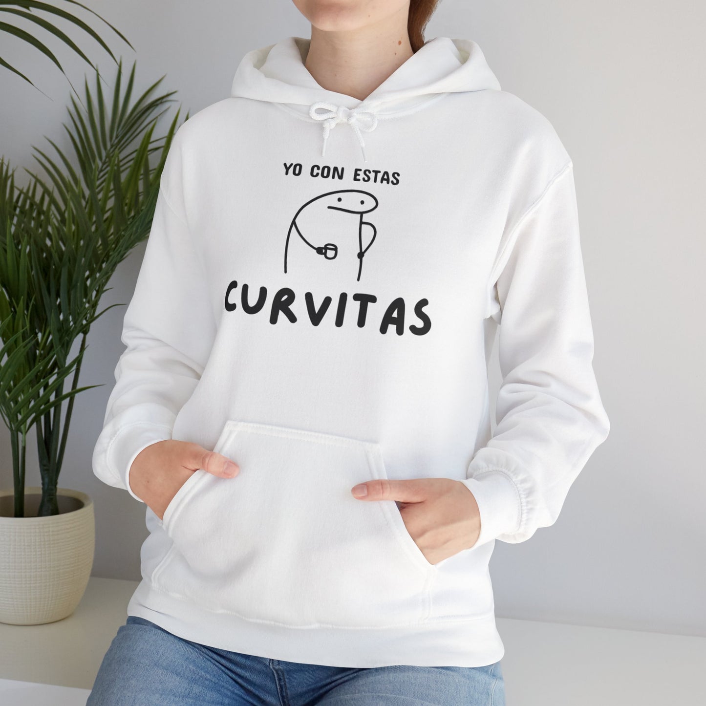 Funny Curvitas Hooded Sweatshirt for Cat Lovers