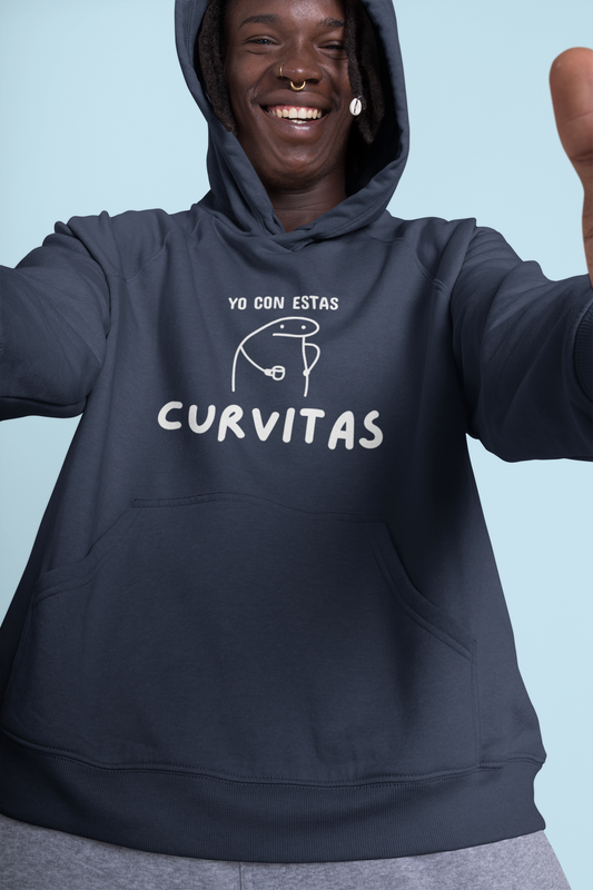 Funny Curvitas Hooded Sweatshirt for Cat Lovers