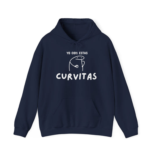 Funny Curvitas Hooded Sweatshirt for Cat Lovers